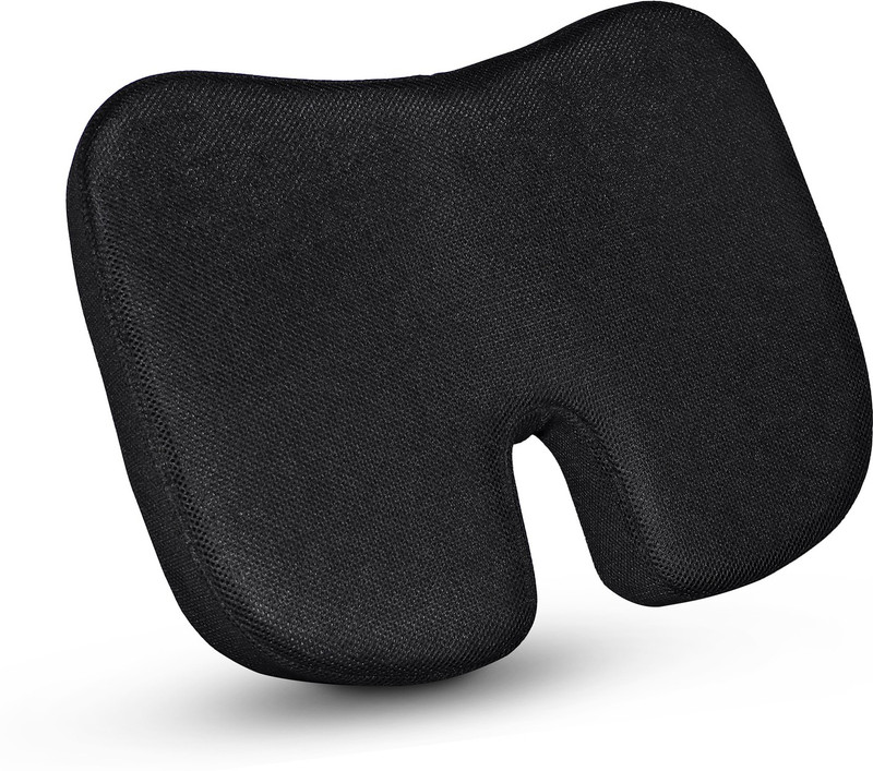 godryft Non-Slip Orthopaedic Coccyx Seat Cushion – For Tailbone & Sciatica Pain Relief Thigh Support godryft Non-Slip Orthopaedic Coccyx Seat Cushion – For Tailbone & Sciatica Pain Relief Thigh Support