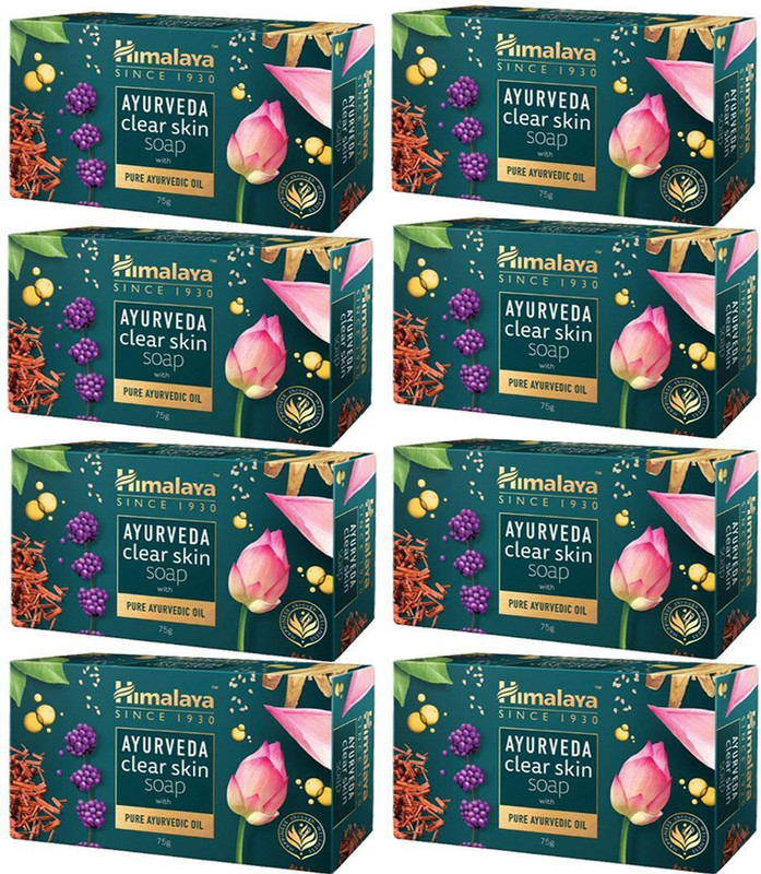 HIMALAYA AYURVEDA SOAP CEAR SKIN SINCE 1930(8 x 75 g)