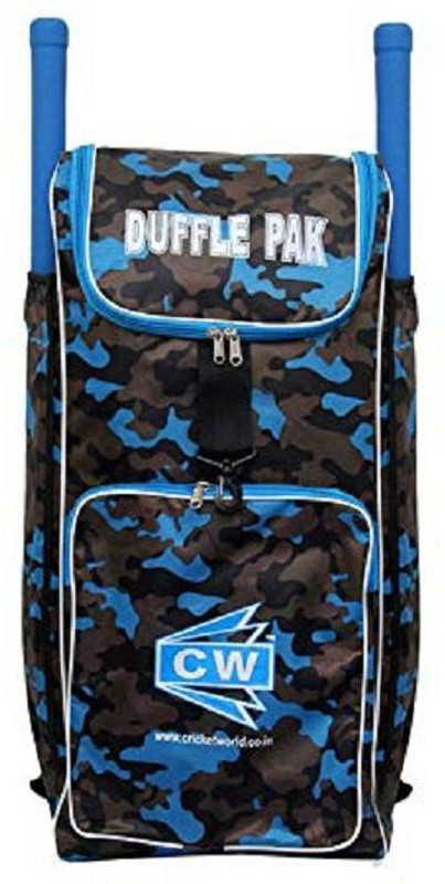 CW Duffle PAK Orange Black Army Print Kit Bag Cricket Bag with Double Bat Compartment(Backpack)