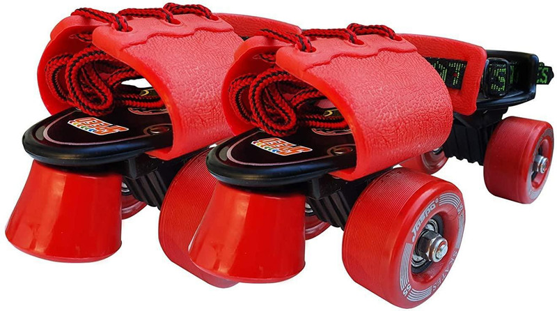 Jaspo TENACITY SKATES Quad Roller Kids(Adjustable, Intermediate, Recreational, Beginner, Training, Blue)