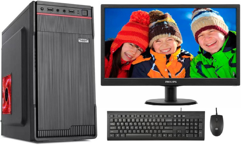 rionix R SERIES Core i5 (8 GB DDR3/500 GB/120 GB SSD/Windows 10 Pro/1 GB/18.5 Inch Screen/1GB ONBOARD INTEL GRAPHICS/WIN-10 & MS OFFICE)(Black)