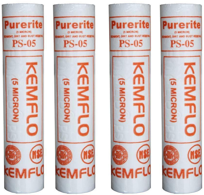 KHAMITRA Kemflo PS-05 Polypropylene Purerite (Multicolour) - 4 Pcs Solid Filter Cartridge(0.5, Pack of 4)