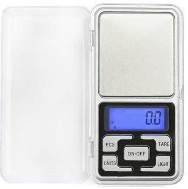 Qozent Digital Pocket Weight Scale Jewellery , Gold, Silver, Platinum Weighing Mini Machine with Auto Calibration, Tare Full Capacity, Operational Temp 10-30 Degree (200/0.01 g) Weighing Scale(Silver)