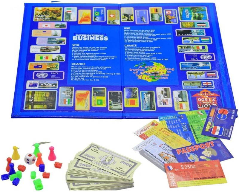 Tuski International Business A Board Game. Kids Toys Games, Bonanza Game of Money Money & Assets Games Board Game