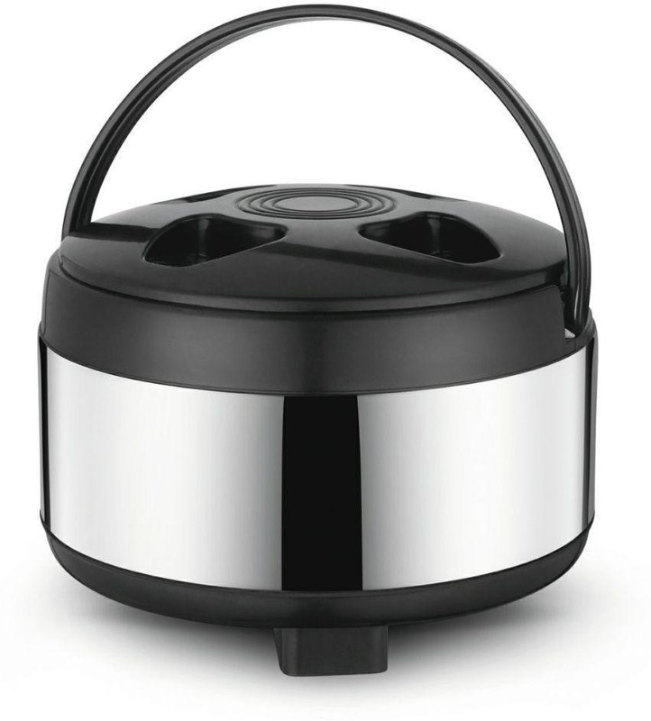 JAINFAM Stainless Steel Hot-Pot Insulated Casserole Food Warmer Thermoware Casserole Easy to Fill, Leak Proof with Plastic Cover Pack of 1 (3200 ML) Thermoware Casserole(3200 ml)