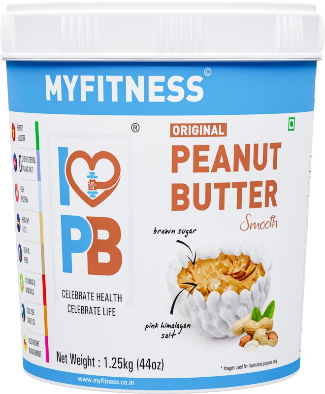 MYFITNESS Natural Peanut Butter Smooth 1250 g
