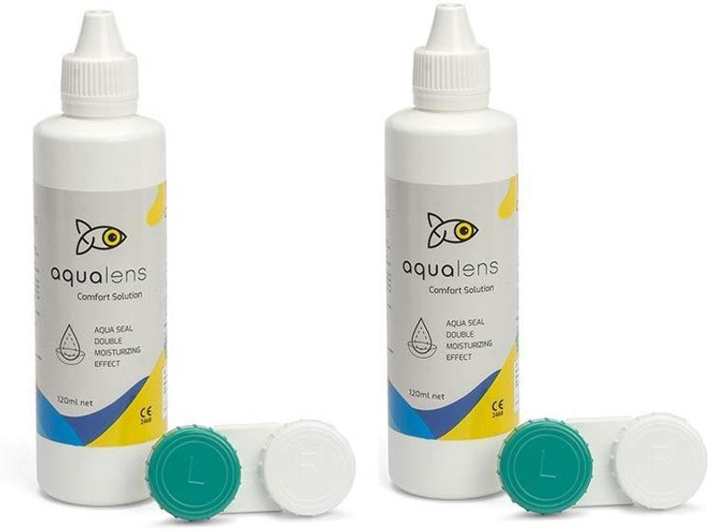 Aqualens Contact Lens Solution (120 ML (Pack of 2)) contact lens solution(240 ml)