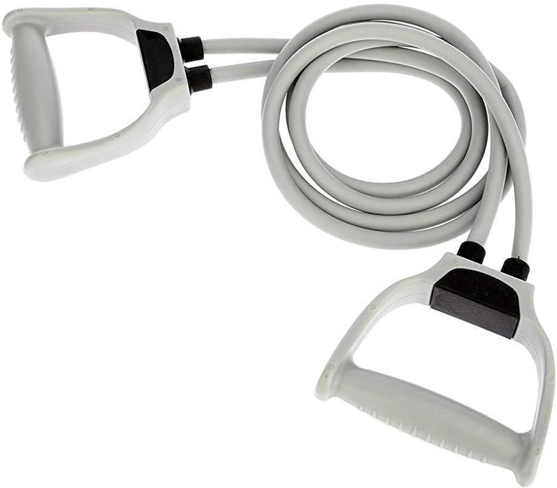 ALORNIKA Heavy Quality for Stretching, Full Body Workout Resistance Tube (Grey, Black) Resistance Tube(Multicolor)