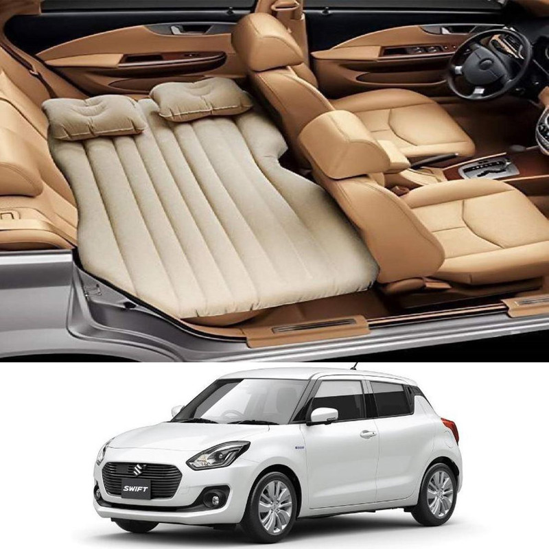 RKPSP Inflatablebed-Beige-Swift 2018 Car Inflatable Bed(Universal For Car)