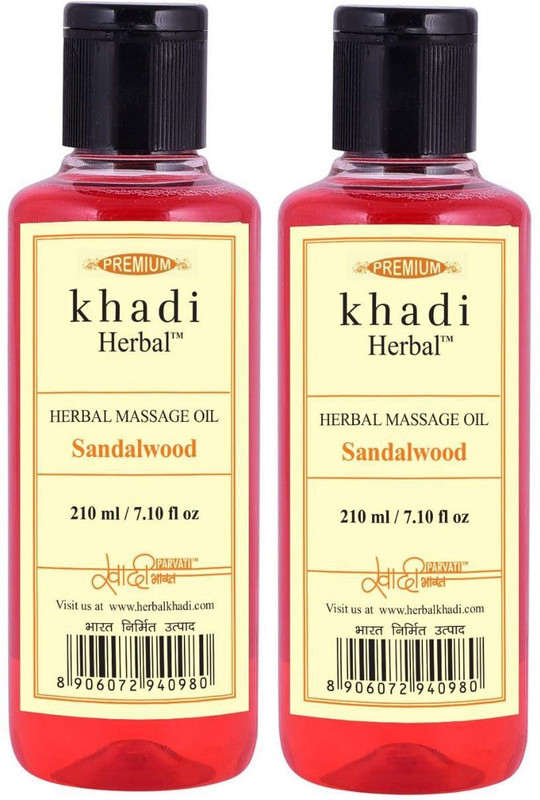 Premium Khadi Herbal Sandalwood Massage Oil ( Pack of 2 )(420 ml)