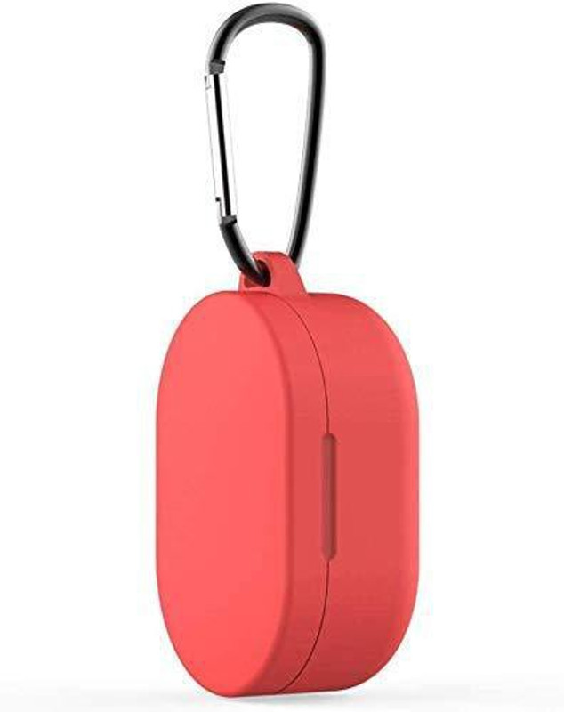 iloft Bumper Case for Redmi Earbuds S , Redmi Mi Airdots(Red, Shock Proof, Silicon)