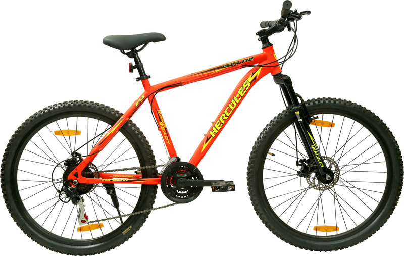 HERCULES TOPGEAR S27 R2 with Microshift Gear 27.5 T (inch) Mountain/Hardtail Cycle(21 Gear, Red, Only Front Suspension)