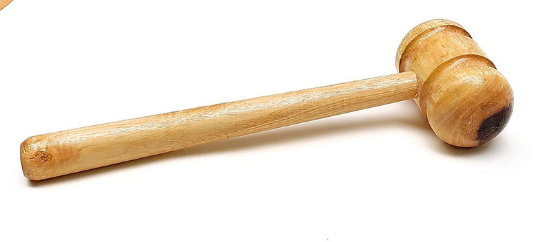 Spocco ™Wooden Mallet Hammer | Wooden Bat Mallet for Knocking to Improve Bat Wooden Bat Mallet