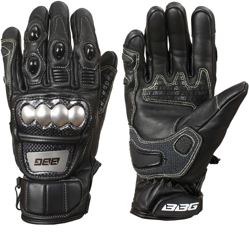 BIKING BROTHERHOOD SEMI GAUNTLET GLOVES Riding Gloves(Black)