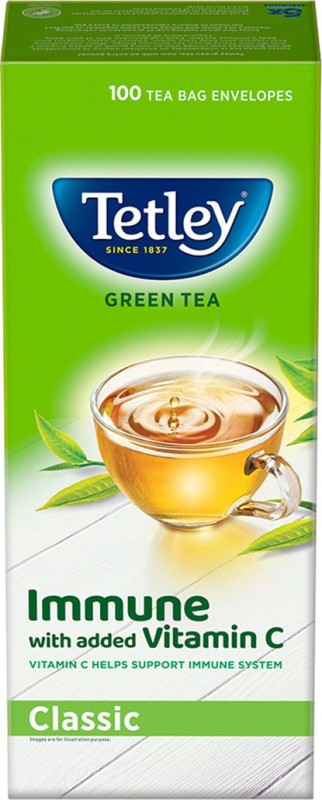 Tetley Classic Green Tea Bags Box
