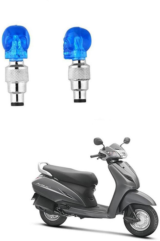 HYBRIDS COLLECTION Plastic Tyre Valve Cap for Bike(Skull)