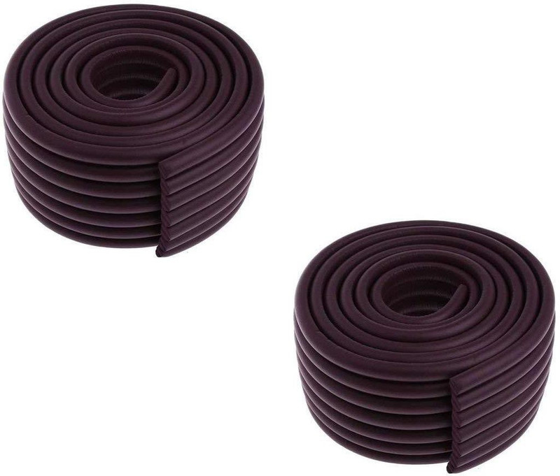 SYGA Set of 2 Brown Baby Lining Strip Edge Guard Cushion Corner Cover tape Infant Bump Protector(Brown)