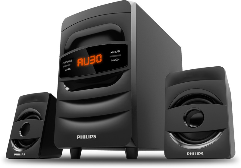 PHILIPS MMS2625B/94 31 W Bluetooth Home Audio Speaker(Black, 2.1 Channel)