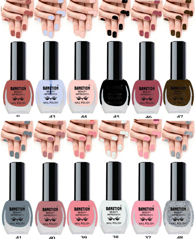 Banetion Quik dry long lasting nail polish combo(12 Items in the set)