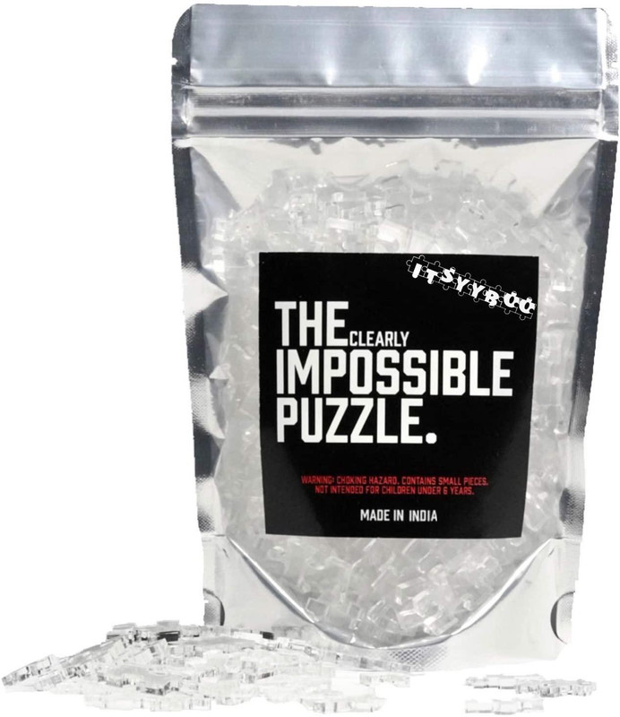 ITSYYBOO The Clearly Impossible Puzzle Hardest Adult White Hell Jigsaw Puzzle Challenging for All Levels Comes with The Peel of Layer to Protect The Sheet(150 Pieces)