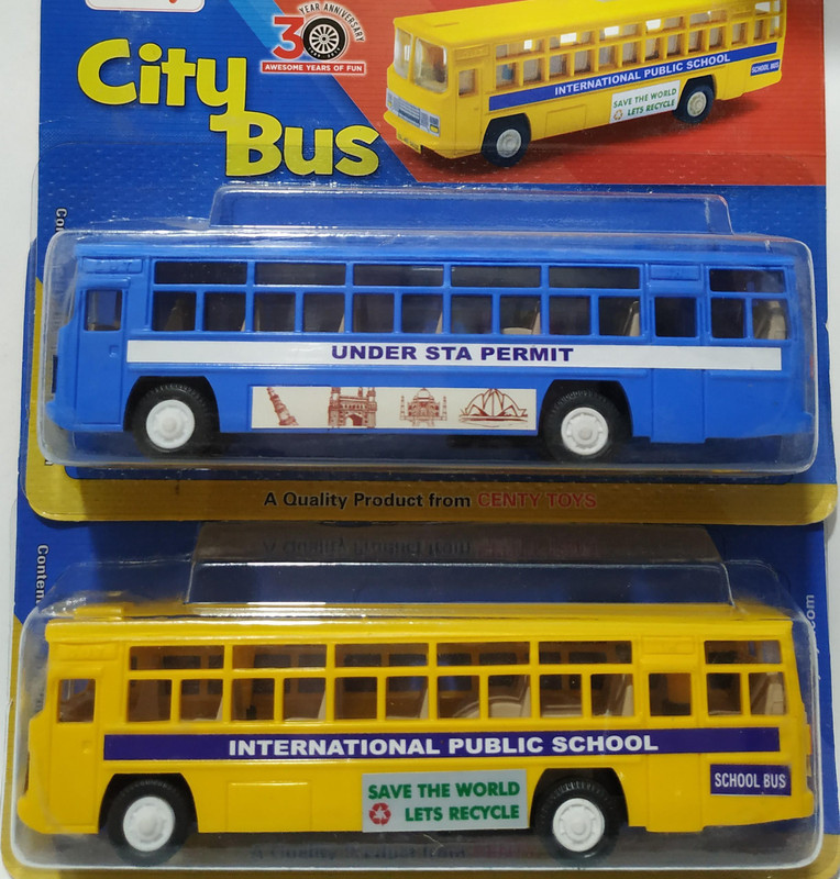 centy CITY BUS Combo pack of 2(Blue, Yellow, Pack of: 2)