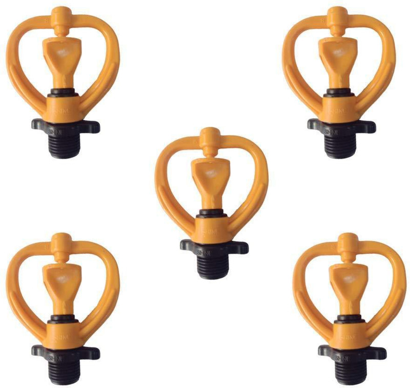 Agros ½" Butterfly Water Sprinkler Head for Garden/Agriculture/Irrigation/Lawn/Pipes/Poultry Farm use/Male Thread ½" (5 Unit) 100 L Hose-end Sprayer (Pack of 5) 100 L Hose-end Sprayer(Pack of 5)