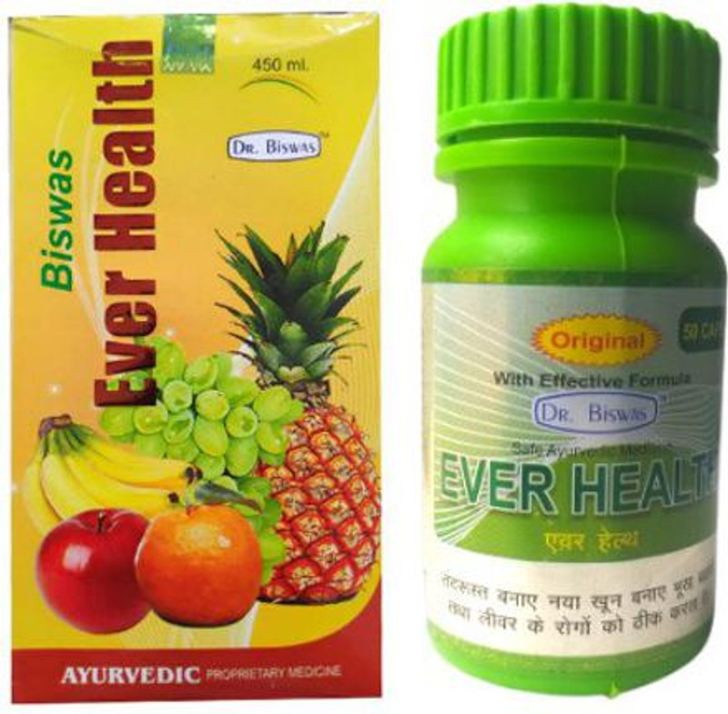 EVER HEALTH TONIC & CAPSULE COMBO PACK(450 ml, 50 Capsules)