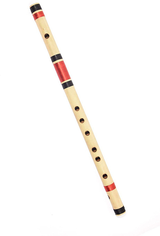MAGA MART Musical Flute D Scale natural Bamboo Flute Size 12 Inch Bamboo Flute(30 cm)