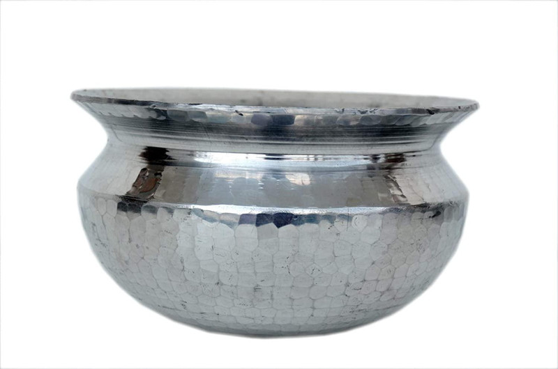 VPSK Punjabi Sipri/ Aluminum Handi/Biryani handi For Cooking /Specialy for cooking non-veg food, Size-Medium, 4.5 LTR Handi Handi 4.5 L(Aluminium)