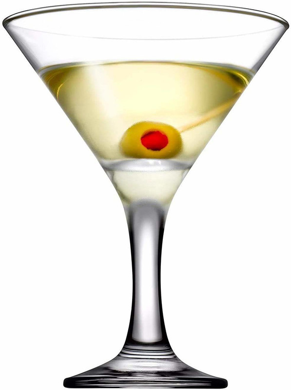 promise plus group (Pack of 4) "Classic Martini, Cocktail & Wine Glass 140ml (Set of 4) Glass Set Whisky Glass(140 ml, Glass, Clear)