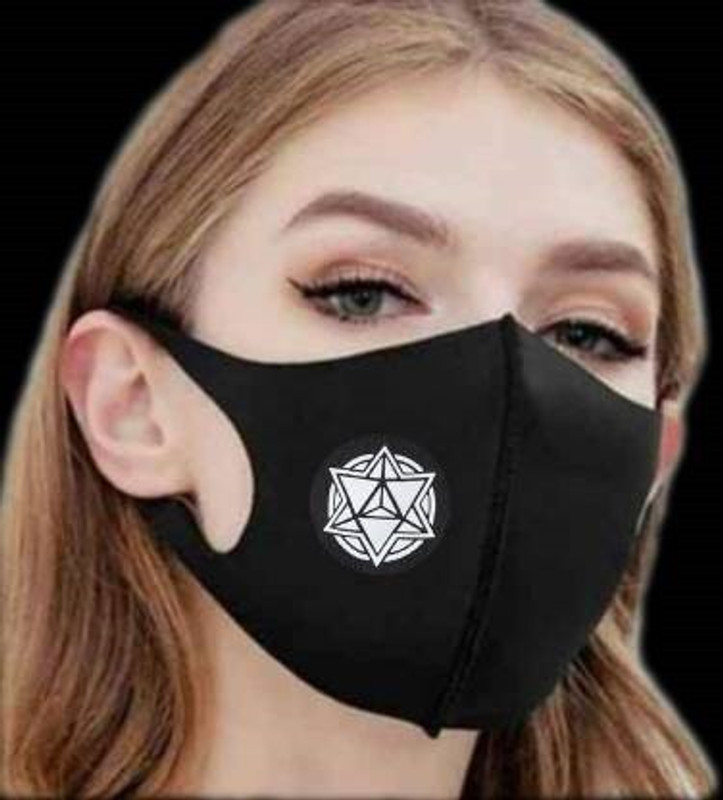 Jigyaasaa SKUBA - Mask - Black - 007 - 3 pcs Reusable, Washable Cloth Mask(Black, Free Size, Pack of 3, 1 Ply)