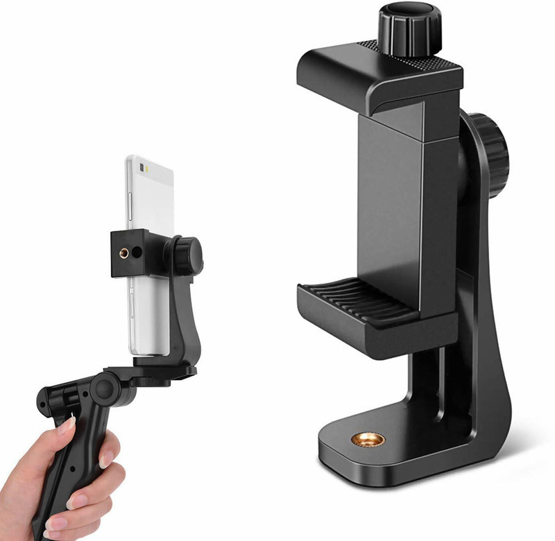 SRV Universal 360° Rotating Vertical Tripod Monopod Mount Supports Width Upto 2.3 – 4.1 Inches Smartphones Tripod (Black, Supports Up to 500 g) Tripod Kit(Black, Supports Up to 500 g)