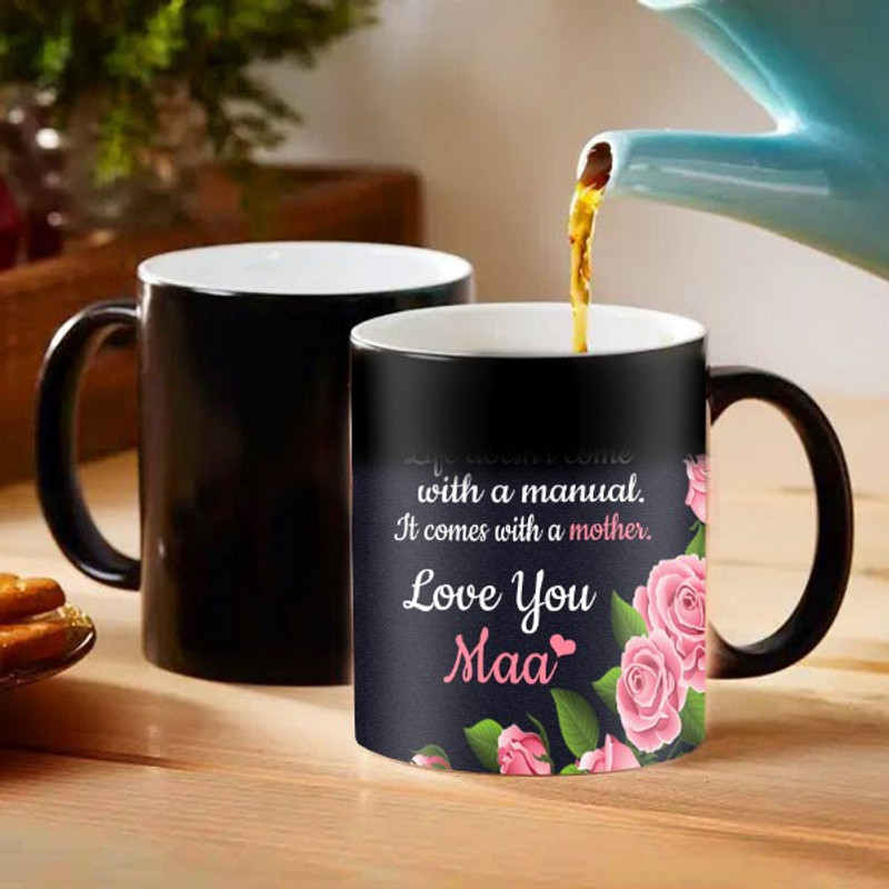 ME&YOU Surprise Mother's Day Gift| Love You Maa Printed Magic| Gift For Mom| Special Gift for Mom Ceramic Coffee Mug(325 ml)