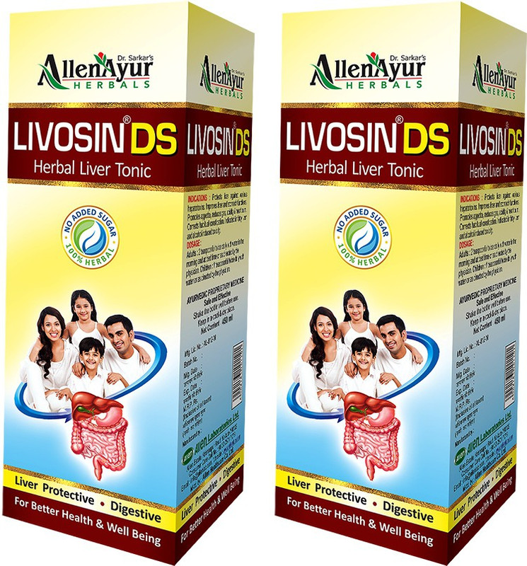 Livosin DS Herbal Liver Tonic (200ml X 2)(Pack of 2, 400 ml)