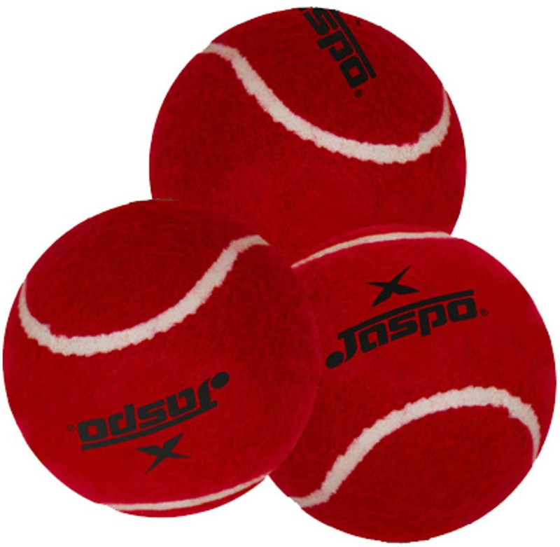 Jaspo Smasher Cricket Tennis Ball Heavy (Red, Pack of 3) Cricket Tennis Ball(Standard, Pack of 3)