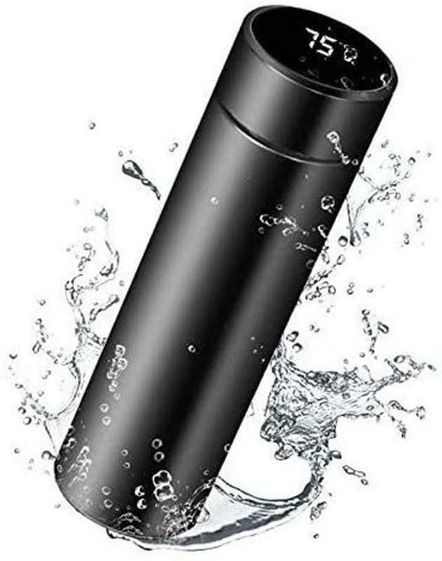 NXTMET Smart Vacuum Flasks Bottle Stainless Steel (500ML) 500 ml Steel Flask(Pack of 1, Black)