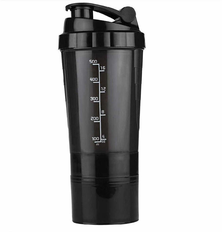 ActrovaX ® XLI-6 Blizzered Spider Protein Shaker 600 ml Tritan Shaker(Pack of 1, Black)