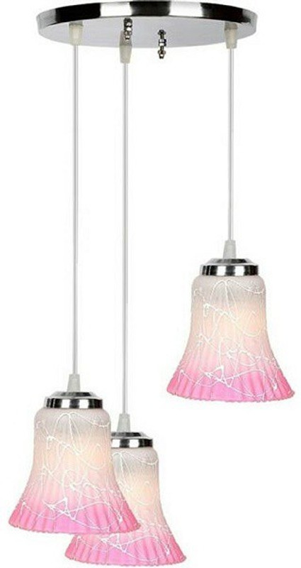 EmporiumLight Decorative 3_Glass-Hanging_Home,Hall & Villa Pendant Lamp Ceiling Lamp(Multicolor)