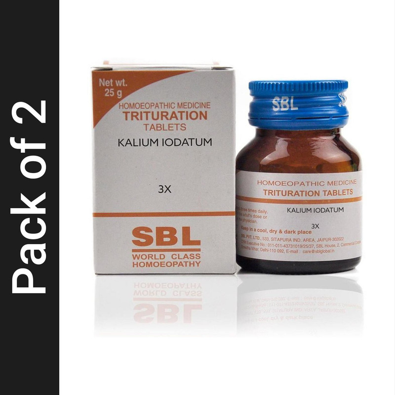 SBL Kalium Iodatum 3X Tablets(2 x 25 g)