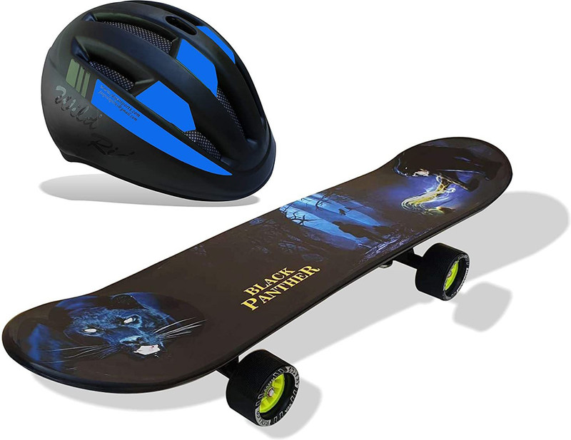 Jaspo Dragon Fire Dual Medium Skateboard Combo (24*6") (Skateboard+helmet) ( For age group 7 years and above) Skating Kit