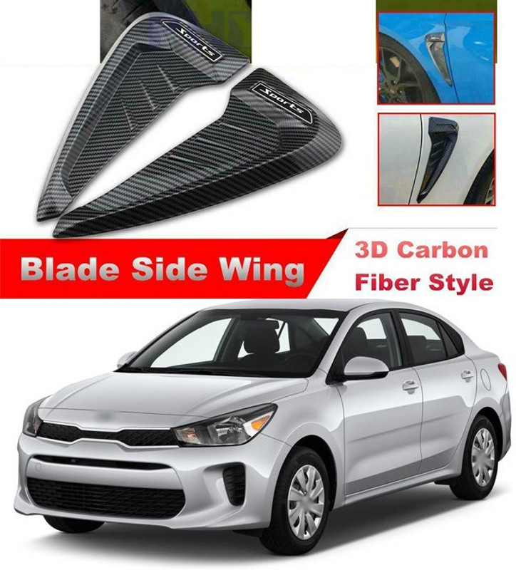 PRTEK Stainless Steel, Plastic Car Door Guard(Black, Silver, Pack of 2, Universal For Car, Universal For Car)