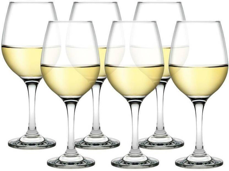 PASABAHCE (Pack of 6) 1100562 Glass Set Wine Glass(295 ml, Glass, Clear)