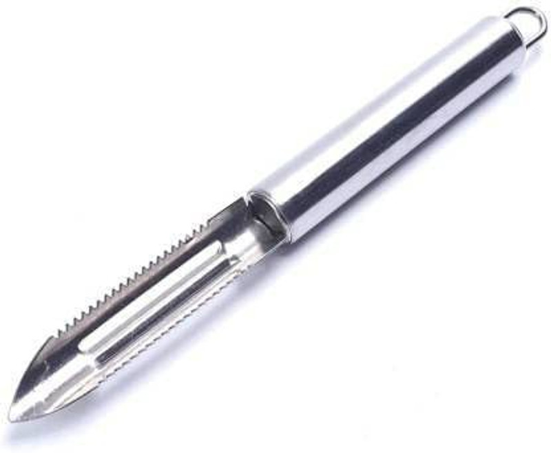 Rengvo Stainless Steel Peeler Vegetable Peeler Ultra Sharp Stainless Steel Peeler Straight Peeler(Silver)