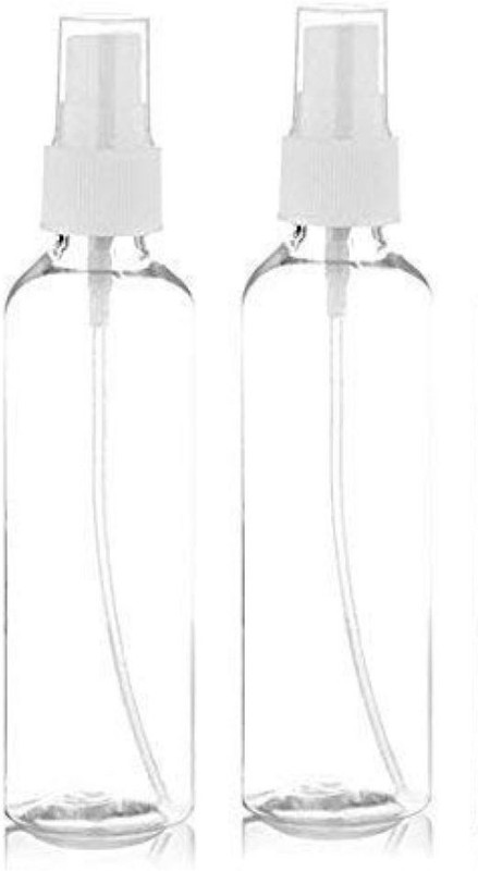 Earth Angels Empty Spray Bottle (Pack Of 2) 100 ml Plastic Spray Bottle(Pack of 2, White)