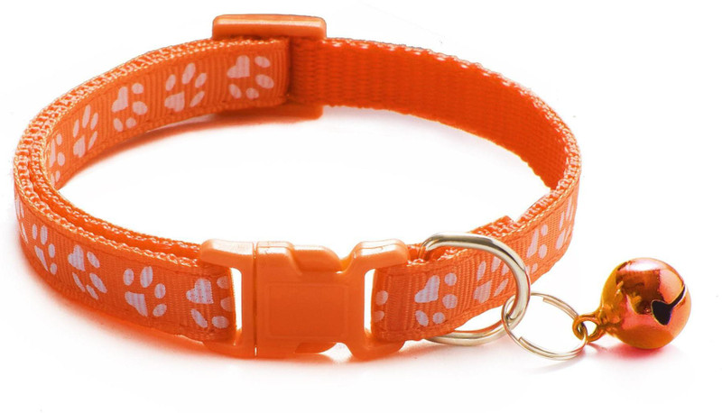 Litvibes Set of 3 breakaway with bell and bow Kitten and small dogs soft adjustable safe solid and protection for cats puppies cute kitty neckband design Cat Everyday Collar(Small, Multi color)