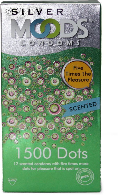 MOODS SILVER 1500 DOTS SET OF 1 Condom(12 Sheets)