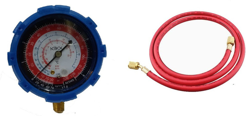 DIGICOP Stick Tire Pressure Gauge Kllkx Durable Pressure Gauge Car Diagnostic Tools Air Condition Manifold Auto Repair Quick Read Maintenance Automobile Air Conditioning Fluoride Hose High and Low Pressure Freon Pipe Refrigerator Liquid Add Fluorine Hose Air Conditioner Parts Hose Pipe(500 PSI)
