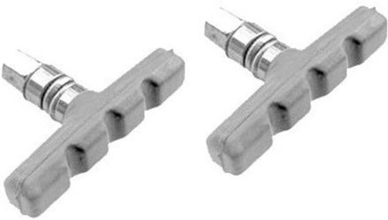 ShreNik Cycle Power Brake Shoes for Bicycle Vbrake Pads Brake Rubber Set of Two Brake Shoe(Grey)