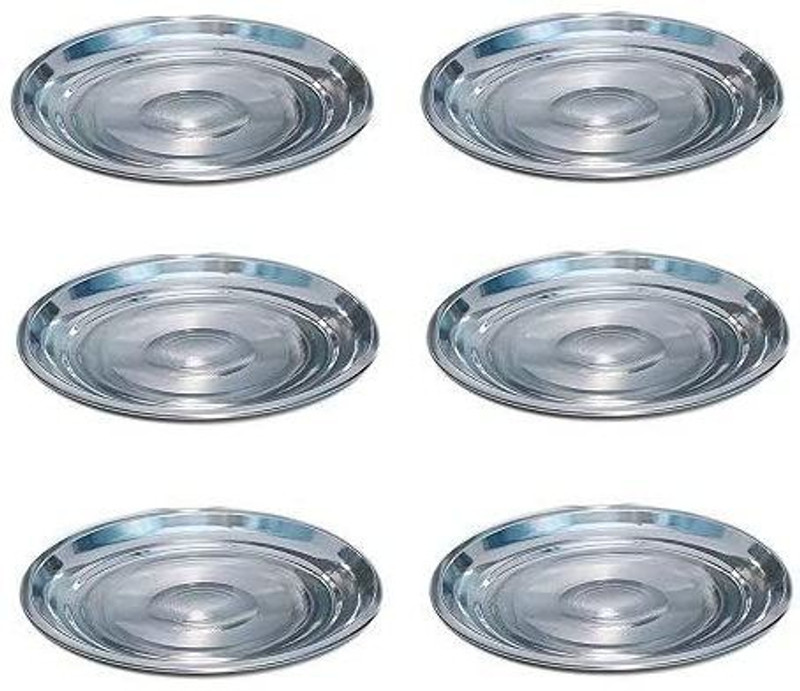Funtastilk PARAS-06 Quarter Plate(Pack of 6, Microwave Safe)