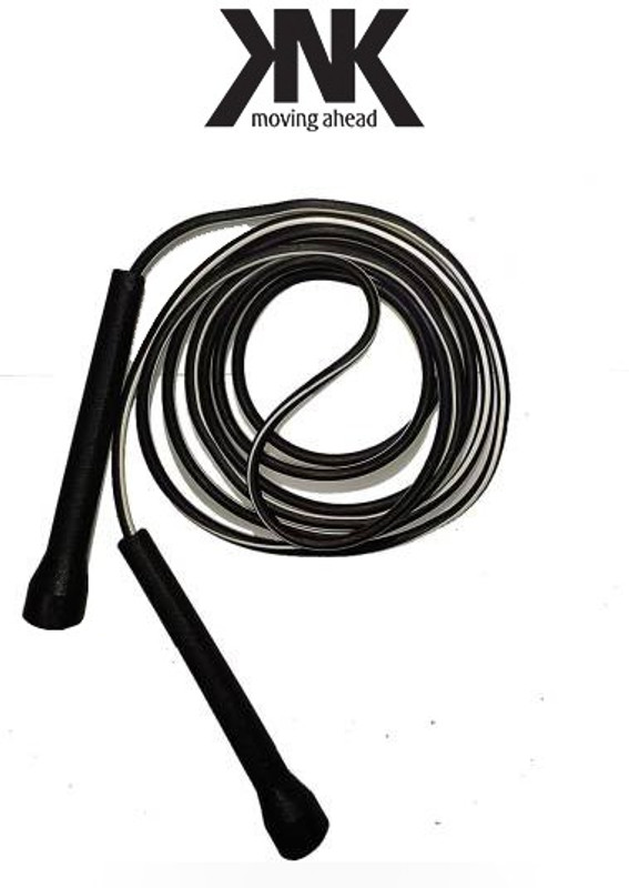 KNK Exclusive Pencil Skipping Rope For Men Women Weight Loss Rope Speed Skipping Rope Speed Skipping Rope(Black, Length: 254 cm)
